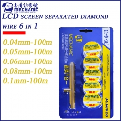 Zestaw drutów diamentowych z rączką 0,04mm 0,05mm 0,06mm 0,08mm 0,1mm Mechanic